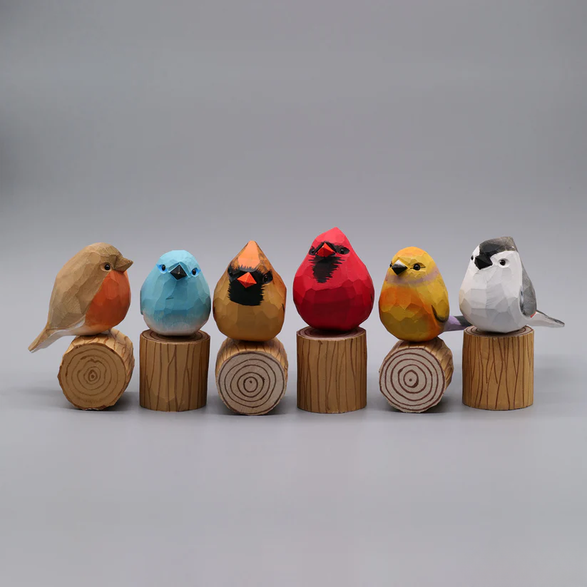 Set of 6 Birds + 6 Stands