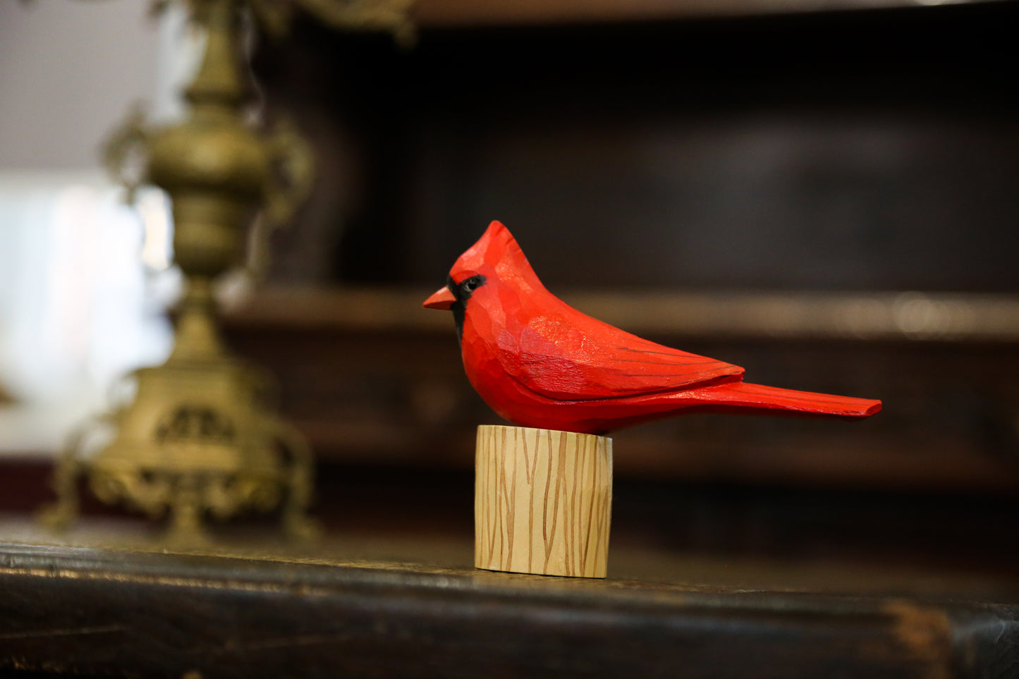 Male Cardinal + Stand